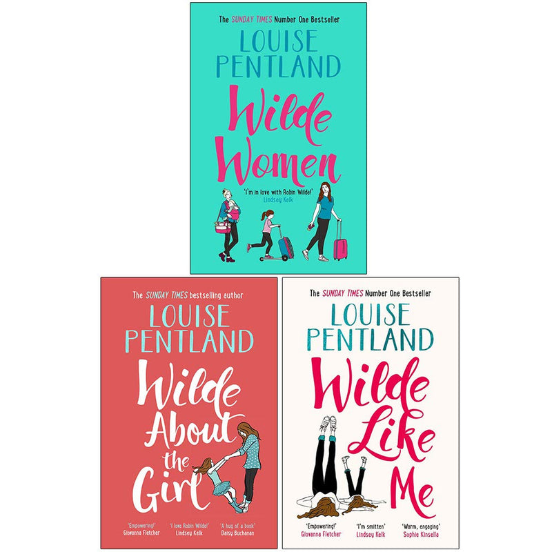 Robin Wilde Series 3 Books collection set by Louise Pentland, Zaffre fiction series with mixed formats, featuring colorful cover art.