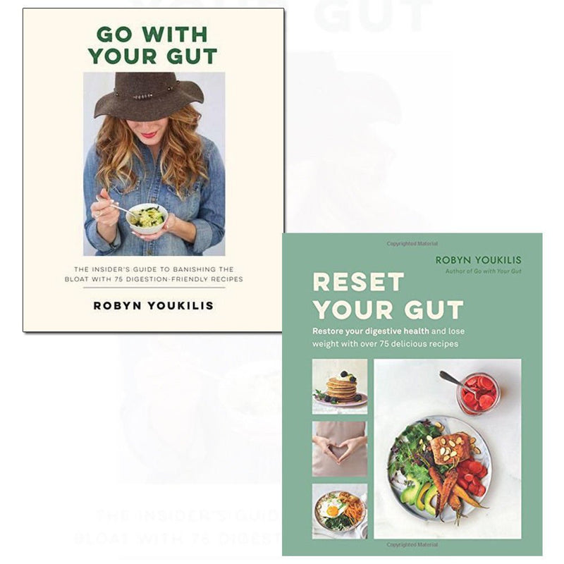 Robyn youkilis collection go with your gut, reset your gut 2 books set - The Book Bundle