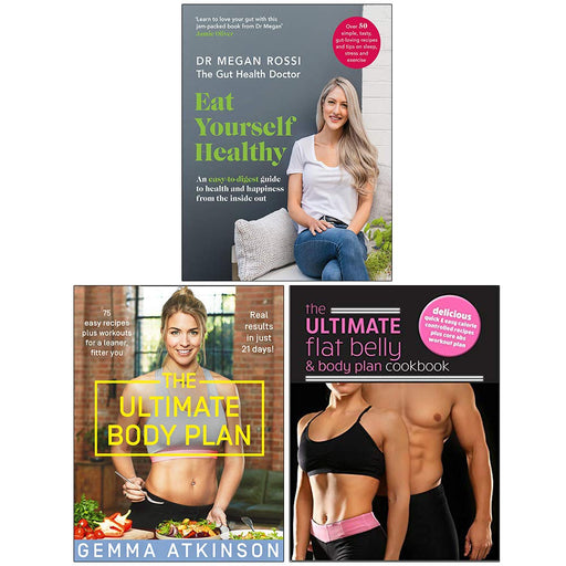 Eat Yourself Healthy, The Ultimate Body Plan, The Ultimate Flat Belly & Body Plan Cookbook 3 Books Collection Set - The Book Bundle