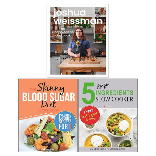 Joshua Weissman [Hardcover], The Skinny Blood, 5 Simple Ingredients 3 Books Collection Set - The Book Bundle