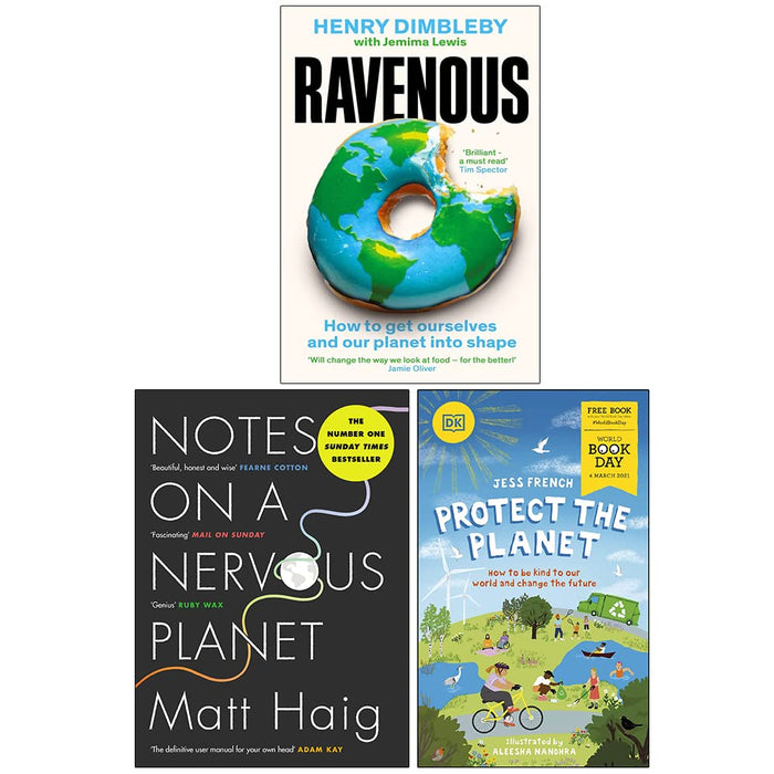 Ravenous  Notes on a Nervous Planet, Protect the Planet World Book Day Collection 3 Books Set - The Book Bundle