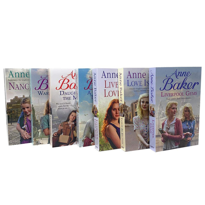 Anne Baker Collection 7 Books Set (Daughters of the Mersey,  Liverpool Love Song,) - The Book Bundle