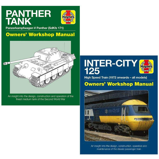 Panther Tank Manual, Intercity 125 Haynes Manual 2 Books Collection Set - The Book Bundle