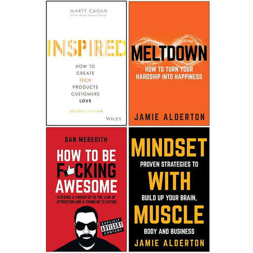Inspired How to Create Tech Products Customers Love [Hardcover], Mindset With Muscle 4 Books Collection Set - The Book Bundle