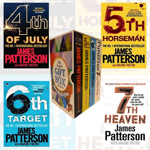 James Patterson (4-7) Collection Womens Murder Club Series 4 Books Bundle Gift Wrapped Slipcase Specially - The Book Bundle