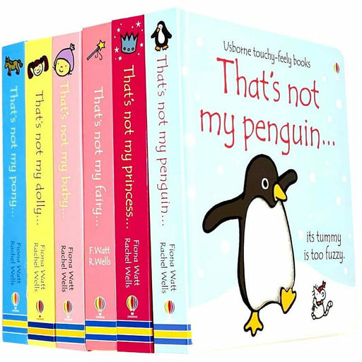 Usborne Touchy-feely Series 1 Collection 6 Books Set (Penguin, Princess, Fairy, Baby, Dolly, Pony) - The Book Bundle