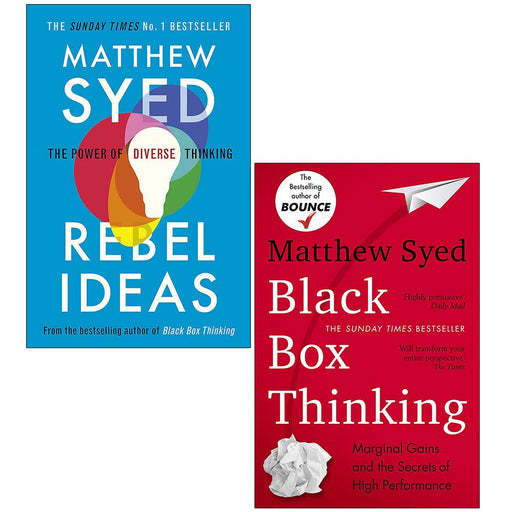 Rebel Ideas The Power of Diverse Thinking and Black Box Thinking 2 Books Collection Set By Matthew Syed - The Book Bundle
