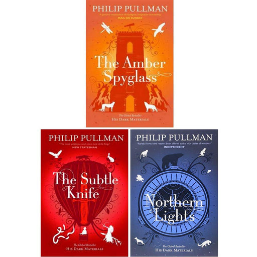 His Dark Materials Trilogy 3 Books Collection Set by Philip Pullman (Northern Lights, The Subtle Knife, The Amber Spyglas) - The Book Bundle