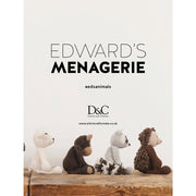 Soft crochet animal toys from Edward's Menagerie by Kerry Lord, featuring over 40 snuggly plush animal patterns in paperback.