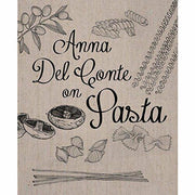 Two hardcover books from the Anna Del Conte On Pasta and Gastronomy of Italy collection, featuring Italian cuisine and culinary history