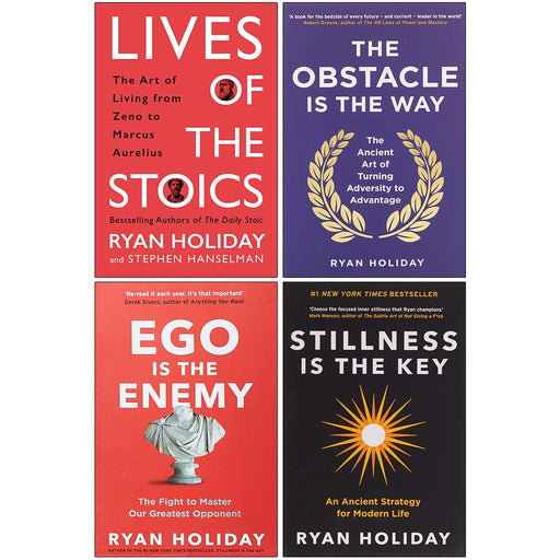 Ryan Holiday Collection 4 Books Collection Set (Lives of the Stoics) NEW - The Book Bundle