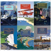 British Library Crime Clasics Series 2 : 6 Books Collection (The Z Murders,Death of an Airman,Murder in Piccadilly, Sussex Downs Murder) - The Book Bundle