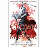 Six paperback books from the Throne of Glass collection by Sarah J. Maas, featuring colorful covers in a neat set.