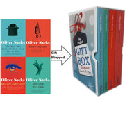 Oliver Sacks' non-fiction book set including "The Man Who Mistook His Wife for a Hat" and "Hallucinations" in paperback by Picador.