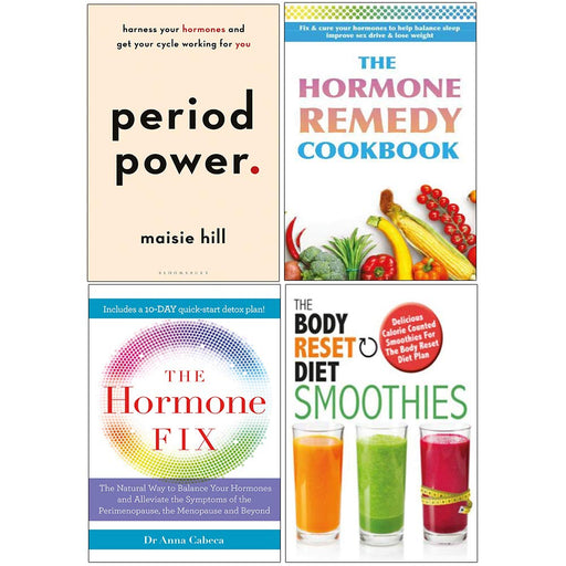Period Power, Hormone Remedy Cookbook, Hormone Fix, Body Reset Diet Smoothies 4 Books Collection Set - The Book Bundle