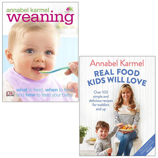Weaning and Real Food Kids Will Love By Annabel Karmel 2 Books Collection Set - The Book Bundle