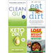 Clean Gut, Eat Dirt, Keto Diet, The Keto Diet For Beginners 4 Books Collection Set - The Book Bundle