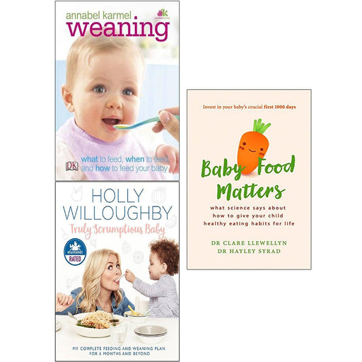 Weaning [hardcover], truly scrumptious baby [hardcover] and baby food matters 3 books collection set - The Book Bundle
