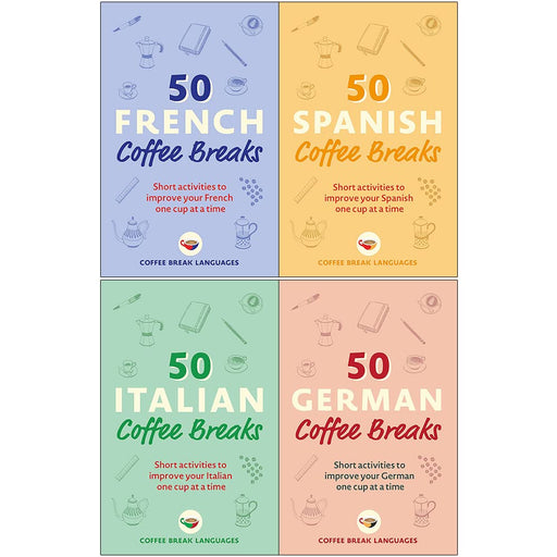 50 Coffee Breaks Series 4 Books Collection Set (50 French Coffee Breaks) - The Book Bundle