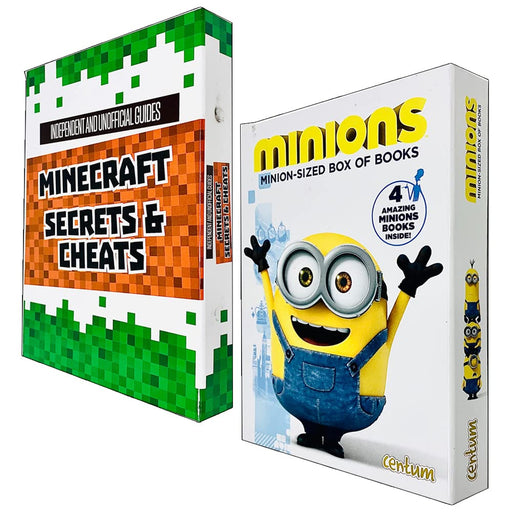 Secrets & Cheats Minecraft Guides and [Hardcover] Minions Minion-sized Box of Books Collection 8 Books Set - The Book Bundle