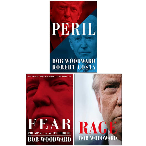 Bob Woodward Collection 3 Books Set (Peril, Fear Trump in the White House, [Hardcover]Rage) - The Book Bundle