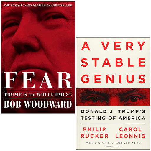 Fear Trump in the White& A Very Stable Genius: Donald J. Trump's 2 Books Collection Set - The Book Bundle