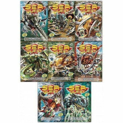 Sea Quest Series 5 and 6 Collection Adam Blade 8 Books Set - The Book Bundle