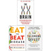 The XX Brain, Eat to Beat Disease, The Telomere Effect 3 Books Collection Set - The Book Bundle