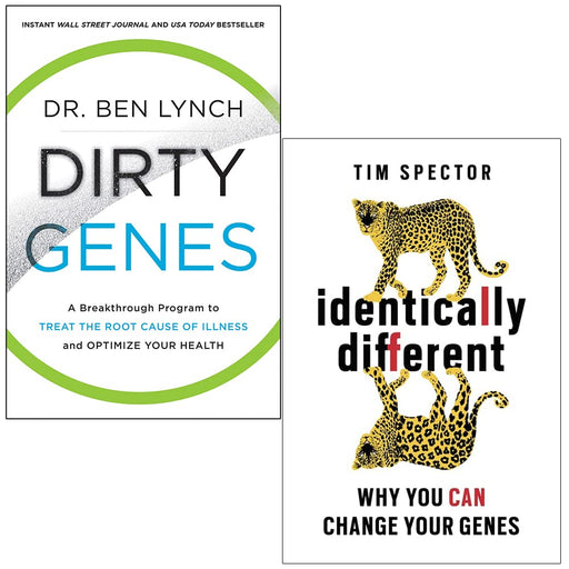 Dirty Genes By Ben Lynch & Identically Different By Professor Tim Spector 2 Books Collection Set - The Book Bundle