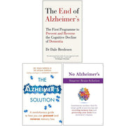 Three paperback books from Dr. Dale Bredesen's Alzheimer's collection, including The End of Alzheimers and The Alzheimer's Solution.