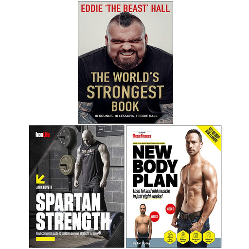 The World's Strongest Book [Hardcover], Spartan Strength, New Body Plan 3 Books Collection Set - The Book Bundle