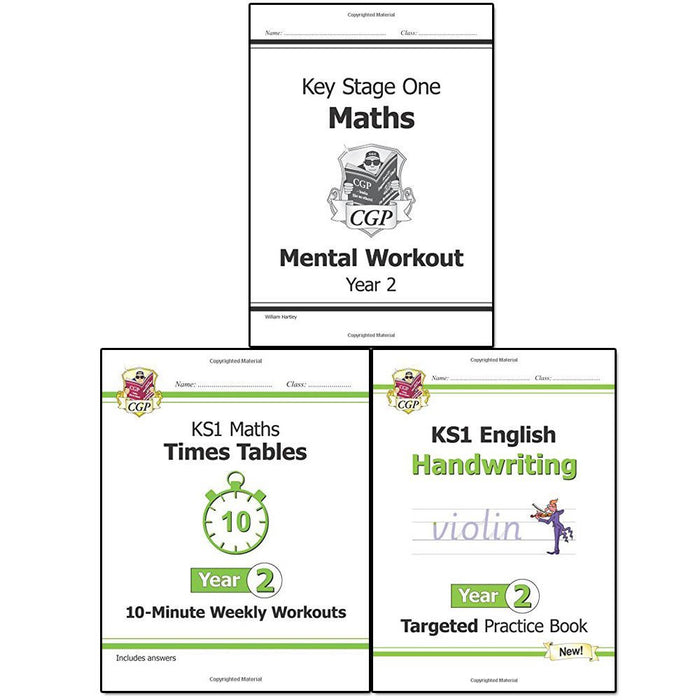 KS1 New Curriculum Year 2 Collection CGP Books 3 Books Bundle - The Book Bundle