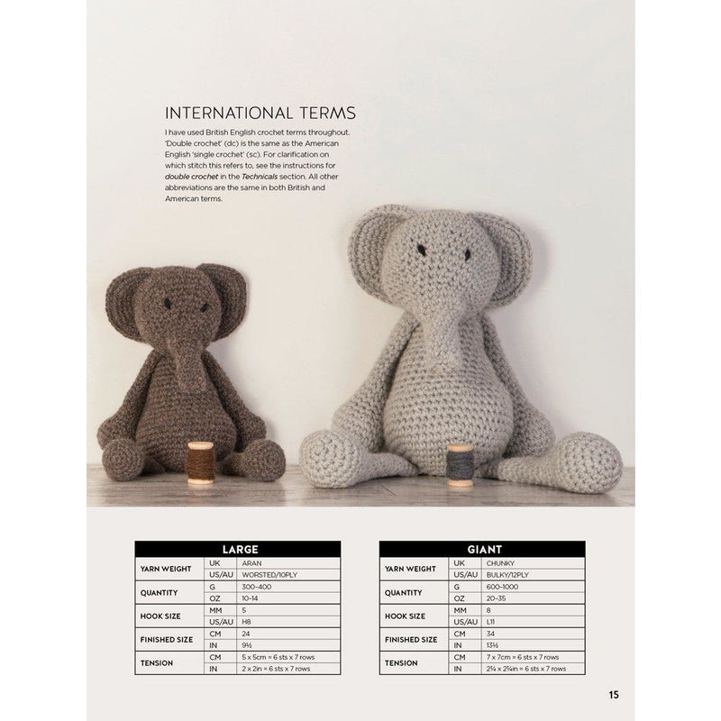 Soft, colorful crochet toy animals from Edward's Menagerie by Kerry Lord, featuring over 40 adorable animal patterns.