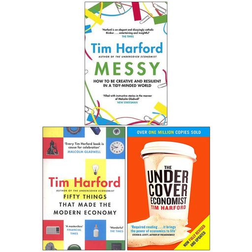 Tim Harford Collection 3 Books Set (Messy, Fifty Things that Made the Modern Economy, The Undercover Economist) - The Book Bundle