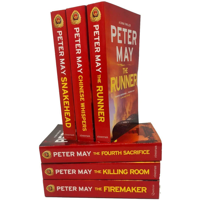 Peter May Collection China Thrillers 6 Books Box Set (The Firemaker,The Fourth Sacrifice,Killing Room,Snakehead,The Runner,Chinese Whispers) - The Book Bundle
