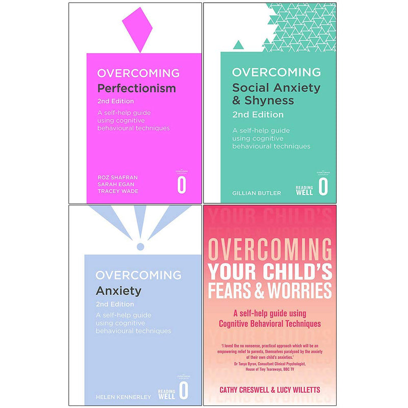 Overcoming 4 Books Collection Set (Perfectionism, Social Anxiety & Shyness, Anxiety, Your Child's Fears & Worries) - The Book Bundle