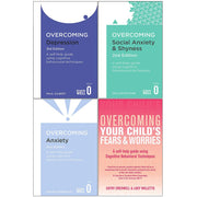 Robinson 4-book collection set by Mark Freeston on overcoming depression, social anxiety, shyness, and anxiety in paperback format.