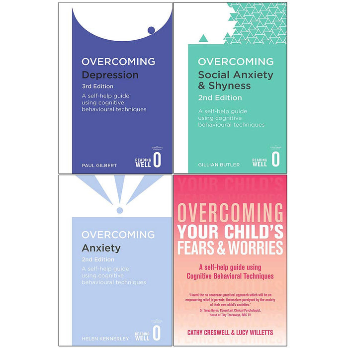 Overcoming 4 Books Collection Set (Depression, Social Anxiety & Shyness, Anxiety, Your Child's Fears & Worries) - The Book Bundle
