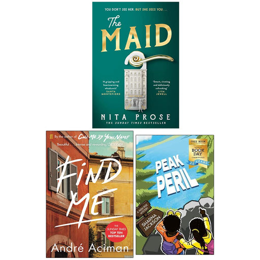 The Maid [Hardcover], Find Me, Peak Peril World Book Day 3 Books Collection Set - The Book Bundle