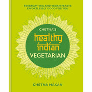 Set of three Indian vegetarian and street food cookbooks by Chetna Makan, featuring colorful food photos and recipe pages.