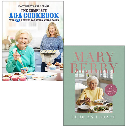 Mary Berry 2 Books Collection Set (The Complete Aga Cookbook & Cook and Share) - The Book Bundle