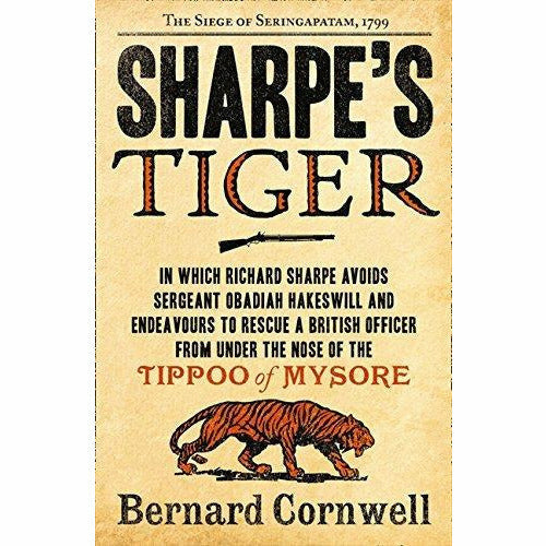 Bernard cornwell the sharpe series 1 to 5 books collection set (tiger, triumph, fortress, trafalgar, prey) - The Book Bundle