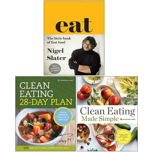 Eat The Little Book of Fast Food, Clean Eating 28-Day Plan, Clean Eating Made Simple 3 Books Collection Set - The Book Bundle