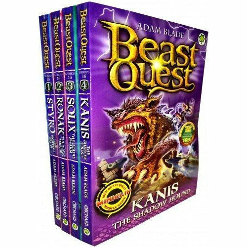Beast Quest Siege of Gwildor book collection by Adam Blade, set of 4 paperback adventure books for ages 7-9, orchard books.