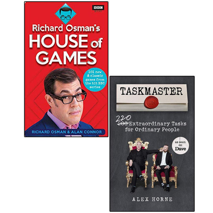 Richard Osman's House of Games and Taskmaster: 220 Extraordinary Tasks for Ordinary People 2 Books Collection Set - The Book Bundle