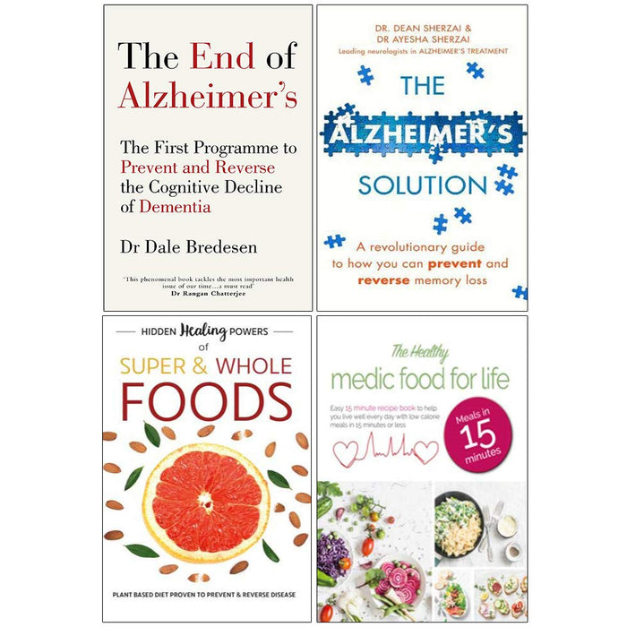 End of Alzheimers, Alzheimers Solution, Hidden Healing Powers, Healthy Medic Food for Life 4 Books Collection Set - The Book Bundle