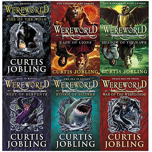 Wereworld Level 1 to 6 Curtis Jobling Collection 6 Books Set(Rise,Rage,Shadow,Nest of Serpents,Storm of Sharks,Werelords) - The Book Bundle