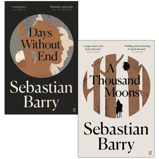 Sebastian Barry 2 Books Collection Set (A Thousand Moons, Days Without End) - The Book Bundle