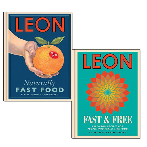 Leon Naturally Fast Food and Leon Fast & Free 2 Books Collection Set - The Book Bundle