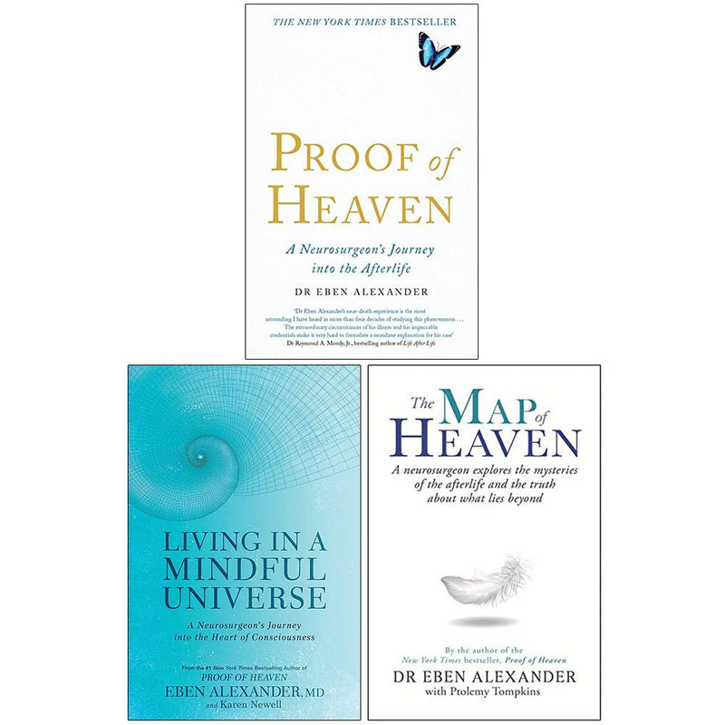 Proof of Heaven, Living in a Mindful Universe, The Map of Heaven 3 Books Collection Set - The Book Bundle